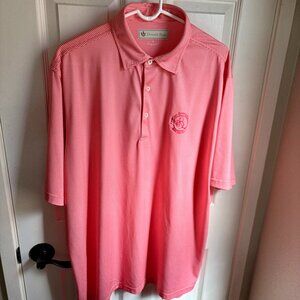 Donald Ross Men's Golf Shirt Short Sleeves Red/White Check RB Inn Size XL